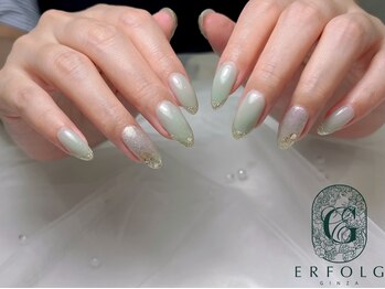エアフォルクギンザ 横浜店(ERFOLG GINZA)/可愛いグリーンデザイン！