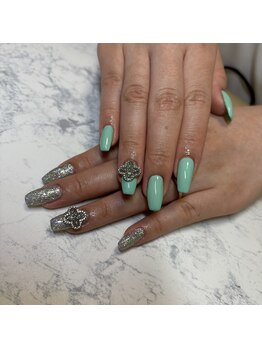 カロン(Kalon)/ターコイズ×シルバーラメ