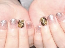 モルフォ 千駄ヶ谷(Morpho)/キラキラバレンタインネイル