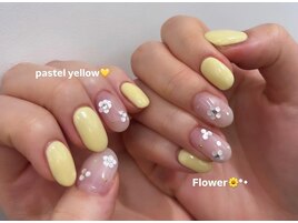 春ネイル/お花ネイル