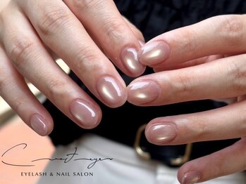 クレセント アイアンドネイル 今泉店(Crescent)の写真/【まつげと同時施術◎】シンプルなマグネットジェルで忙しくてもお洒落を楽しみたい方に＊パラジェル変更可
