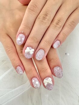 ナナズネイル 魚町店(NANA’sNail)/リボンネイル