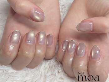 マグネット　ラメフレンチ