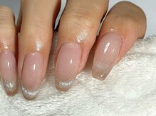 ミュウ(nail&eyelash salon Myu)/マグネットフレンチネイル☆