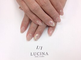 W-465 秋色上品フラワーネイル