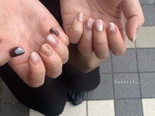 サトリネイルルーム 西宮北口(satori nail room)/こぐま×オーロラ◇、