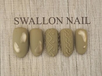 スワロンネイル(SWALLON NAIL)/１・２月定額ネイル