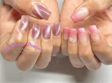 アン ジョーヌドラゴ/【自爪ネイル】アシメピンク