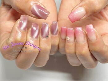 アン ジョーヌドラゴ/【自爪ネイル】アシメピンク