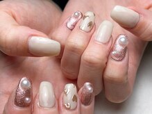 アルーラ 武蔵小杉(Alura)/ハートミラーアート　ピンクラメ