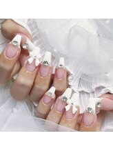 ピョルネイル 流山おおたかの森(Byeol Nail)/#フレンチネイル#3Dパーツ