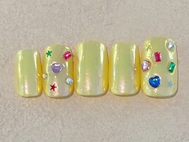 オーロラネイル　カラフル