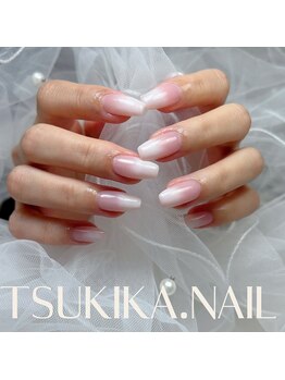 ツキカドットネイル(TSUKIKA.NAIL)/艶感グラデーション