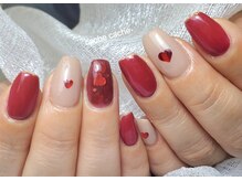 カシュカシュ/ハート埋め込み