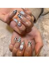 ヒョウ柄ネイル