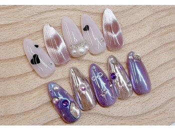 3月定額ネイル　7300円　7900円