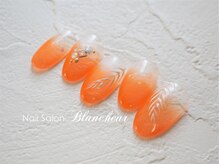 ネイルサロン ブランシュール(Nail Salon Blancheur)/大人ニュアンスのリーフネイル