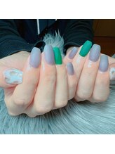 リンクネイル(Link nail)/ニュアンスレオパード