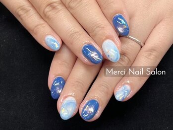 メルシー(Merci)/大理石ネイル