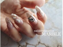 ネイルアンドリラクゼーション マーブル(MARBLE)/持ち込みネイル￥7700