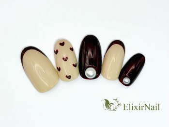 エリクサーネイル 長堀橋(Elixir Nail)/定額aシンプル/クーポン使用
