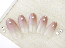 ネイルサロンフォーユー(for u)/ヌーディー先端パール￥６９８０