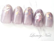 ラグジュアリーネイルズ アカバネ(Luxury Nails Akabane)/キラキラ*もやもやアート