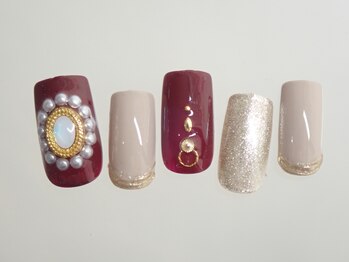 フェリーチェ(nail salon&school felice)/Dコース¥9790 ブローチ