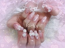 ネイルアンドまつげエクステ リッチエイト 原宿店(Rich8)/スカルプ☆うさ耳推しネイル