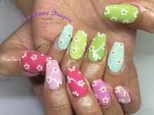 アン ジョーヌドラゴ/【自爪ネイル】カラフル春ネイル