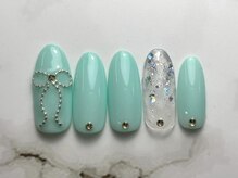 ボタネイル 近鉄八尾駅前店(BOTA NAIL)の雰囲気（4０種類より選べるトレンドネイル(リボン)◆毎回オフ込¥5000）