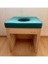 ひなた療術所/座り心地の良い蒸し椅子