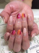 トータルサロン 白べぇーっ プラス/トロピカル縦グラデ！