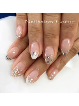 ネイルサロン クール(Nailsalon Coeur)/華やかフレンチ