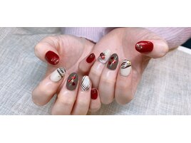 バレンタインネイル