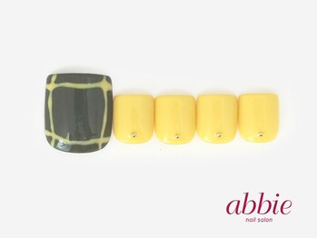 ネイルサロンアビー 北千住店(abbie)/ゆるチェックフット ¥10208