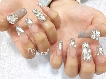 トゥルーネイル アンド アイ 中洲gate's店(TRU NAIL & EYE)の写真/この春♪スカルプによる長さだしで美しい指先を演出[新規様スカルプシンプルコース¥12490/やり放題¥15490]