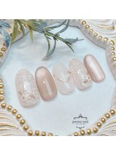 ピオニーネイル(peony nail)/夏のホワイトツイード