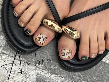 ネイルアンブラ 天王寺店(Nail Ambra)の写真/全てフットバス&ケア付き♪ワンカラー¥5700/親指アートコース¥6500etc.豊富に揃う最新デザインが魅力☆
