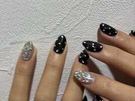 ブラックドット埋め尽くし