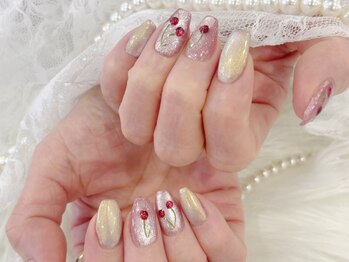 アレットサロン(Alet salon)の写真/定額メニュー6480円～！シンプルからゴージャスまでスタイルにぴったりな指先が輝くデザインが勢揃い◎