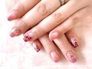 【春】ピンクネイル