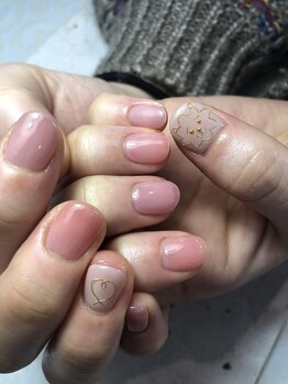 ヘアーアンドネイル ルシア(Hair&Nail Lucia)/春らしいピンクグラデーション