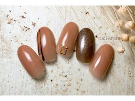 バレンタインブラウンネイル