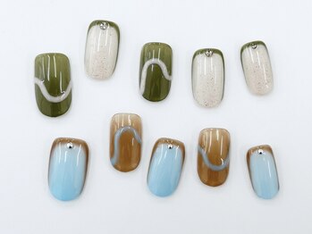 ネイルサロンクイール 宇都宮店(NAIL SALON QUILL)/うねうねニュアンス