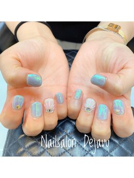 デジャヴ(Dejavu)/オーロラマーメイドネイル