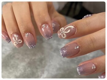 ノウェム(novem)/先端のパーツとリボン