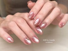 デザインネイル　マグネット×パーツ　ruka