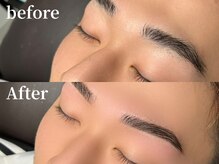 エムズアイブロウ 難波店(M’sアイブロウ)/メンズHBL☆before→After #眉毛