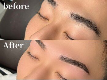 エムズアイブロウ 難波店(M’sアイブロウ)/メンズHBL☆before→After #眉毛